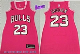 Women Bulls 23 Michael Jordan Pink Nike Swingman Jersey,baseball caps,new era cap wholesale,wholesale hats